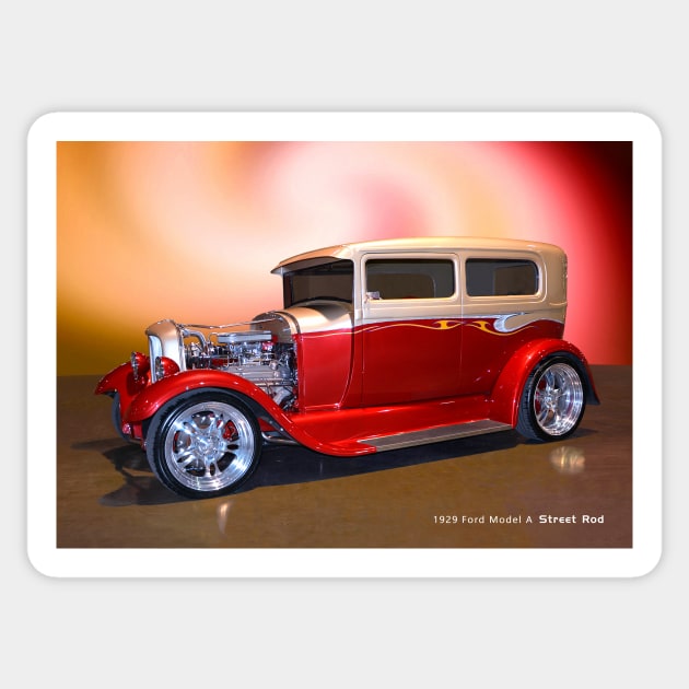 Street Rod 1929 Ford Model A Sticker by Burtney